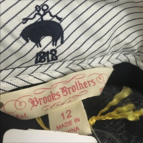 Brooks Brothers Wool Patch Print Skirt - Picture 3 of 5